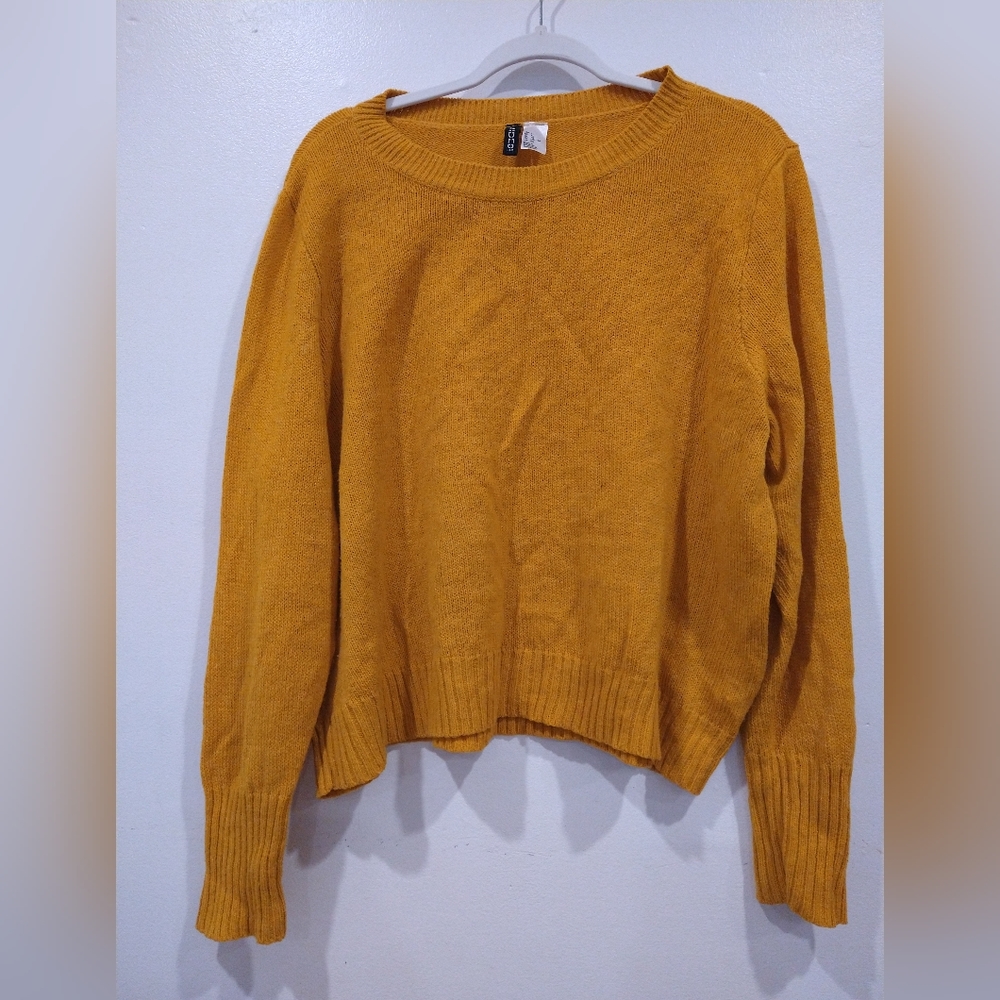Mustard orange h&m sweater size Large